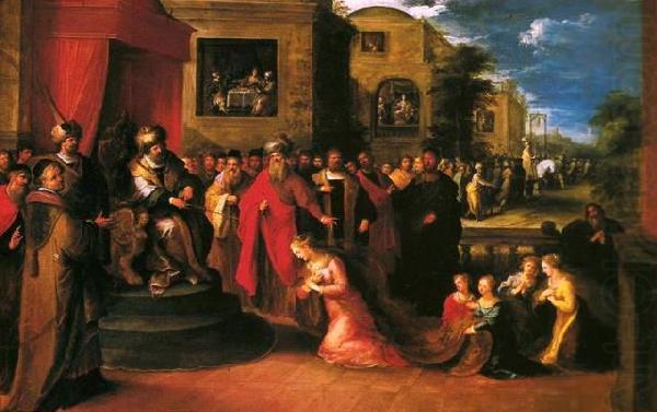 Frans Francken II Esther before Ahasuerus china oil painting image